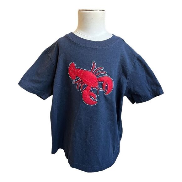 Youth Boys Janie & Jack Embroidered Stitched Crusty Crab Graphic Tee - Sz 4 - Picture 1 of 1